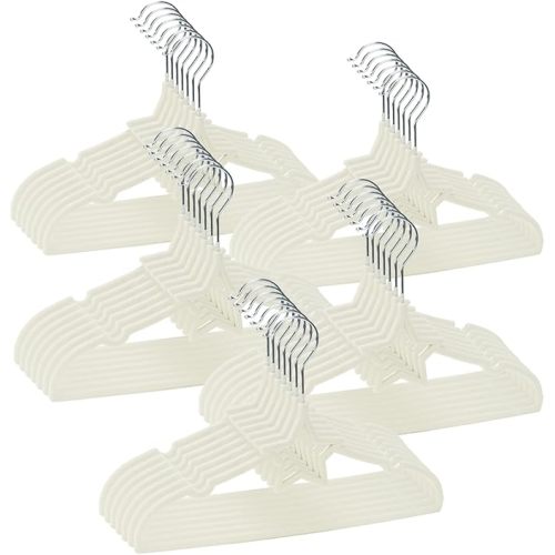 GoodtoU Baby Hangers 60Pack White Baby Clothes Hangers Bulk Kids Plastic Hangers Toddler/Infant Hangers for Closet