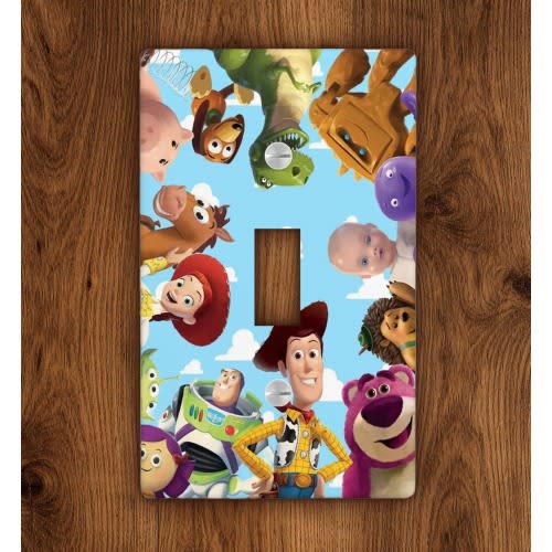 Toy Story Inspired Light Switch Cover, Kids Bedroom Decor, Nursery Wall Plate