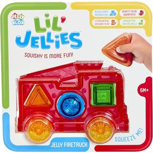 Goliath Lil' Jellies Jelly Fire Truck | Squish, Squeeze, Discover