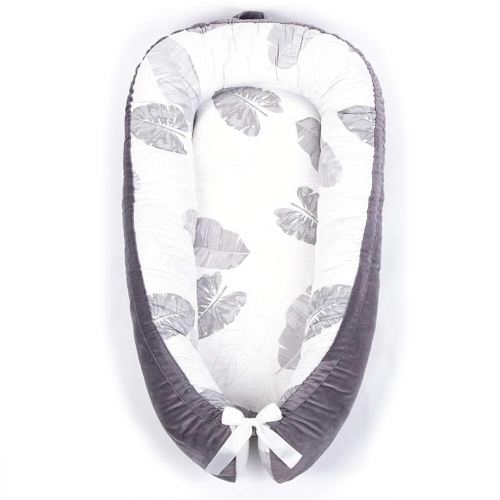 Baby Lounger Cover for Co Sleeping Baby Portable Lounger Nest Infant Bassinet Reversible 100% Cotton Newborn Lounger Cover for Bedroom/Travel