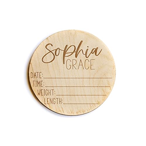 Newborn Announcement Sign for Hospital - Baby Birth Announcement Sign Girl for Hospital - Baby Name Announcement Sign Boy