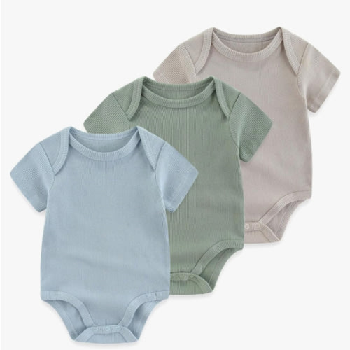 Baby Bodysuit Boy Clothes Soft Newborn Infant Outfit Short Sleeve Romper