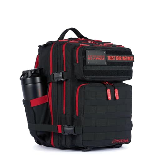 WOLFpak 25L Athletic Gym Backpack - Durable 1000D Waterproof Oxford Material with MOLLE Webbing, Laptop Pocket