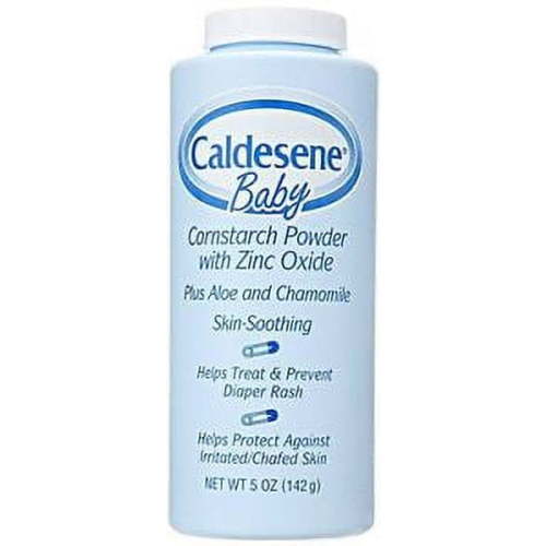 Caldesene Baby CORNSTARCH POWDER With Zinc Oxide 5oz BLUE