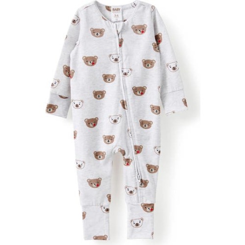 The Billie Long Sleeve Zip Romper, 0-3M