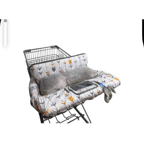 Shopping Cart Cover for Baby, High Chair Cover for Boy Girl, Infant Grocery Cart Cushion with Removable seat Positioner and Cellphone Holder