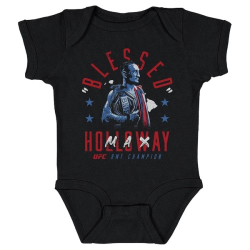 Infant 500 Level  Black Max Holloway "Blessed" BMF Champion Bodysuit