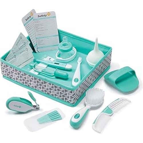 Safety 1st Nursery Care Health & Grooming Kit, Pyramids Aqua, One Size