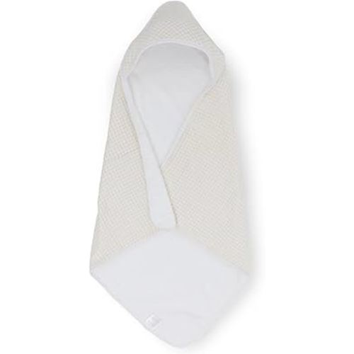 Little Unicorn Premium Infant Hooded Bath Towel| Soft & Absorbent Cotton & Terry Fabric for Newborns (Tan Gingham)