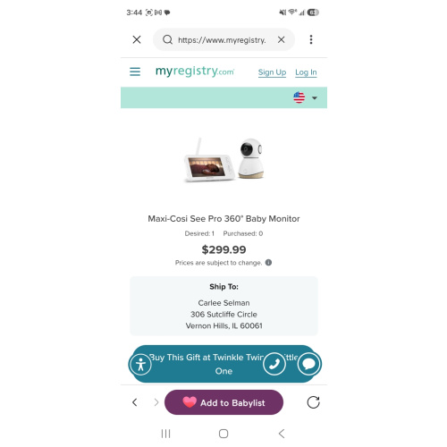 Maxi-Cosi See Pro 360° Baby Monitor