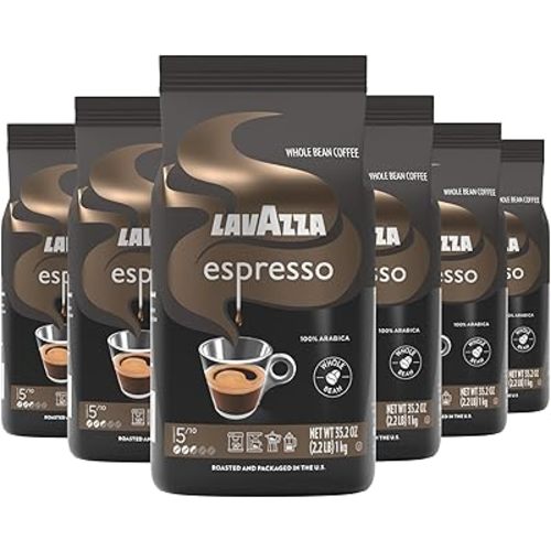 Lavazza Espresso Whole Bean Coffee, Medium Roast, 100% Arabica, 2.2 lb Bag (Pack of 1)