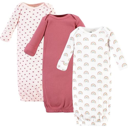 Hudson Baby Unisex Baby Thermal Gown 3pk