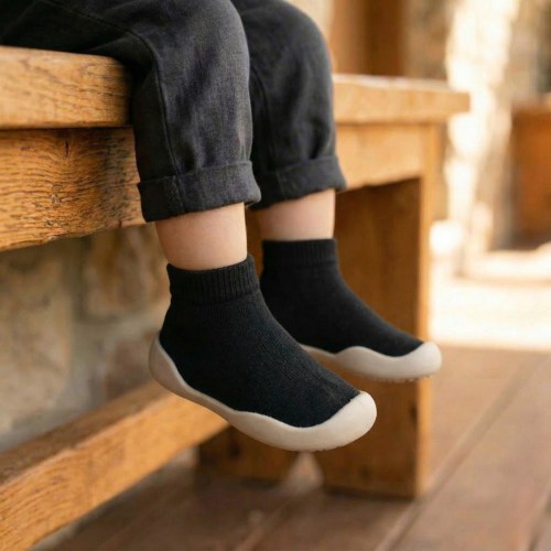 Tiny Explorings Sock Shoes 6-12 Months (grey)