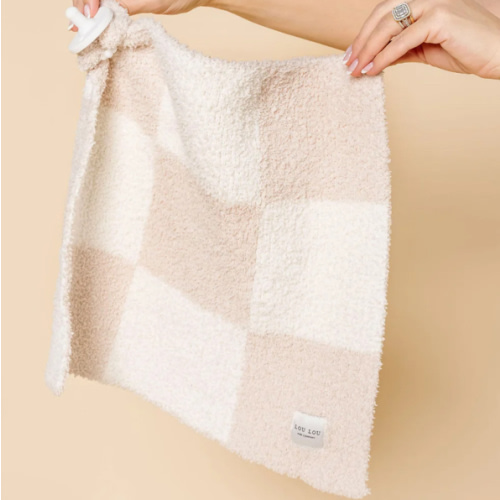 Chenille Blanket - Dune Check - Mini/Lovey