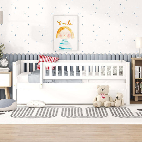 Red Barrel Studio® Kids Daybed Wood Bed with Two Drawers & Reviews | Wayfair