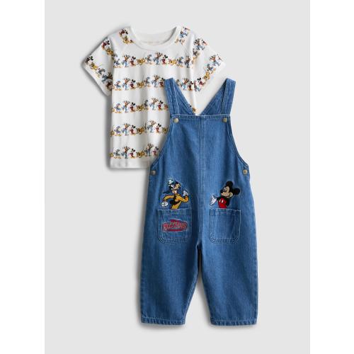 0-36mths | Disney’s Mickey Mouse and Friends T-Shirt and Overalls Set