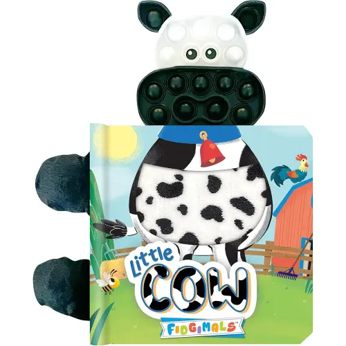 Fidgimals Little Cow Animal Farm Baby Book | Educational Children's Books, Sensory Board Book with Pop It Fidget Toys, Perfect Sensory Toys for ... Books with Sensory Fidget Popper Animals)