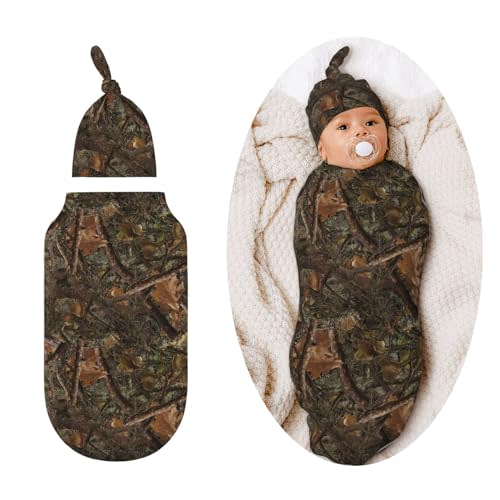 Camo Swaddle Blankets Soft Receiving Blanket Baby Swaddle Wrap for Baby Girls Boys