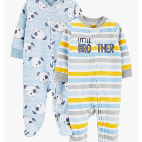 Simple Joys by Carter's baby-boys 2-pack Fleece Footed Sleep and PlayBaby and Toddler Sleepers