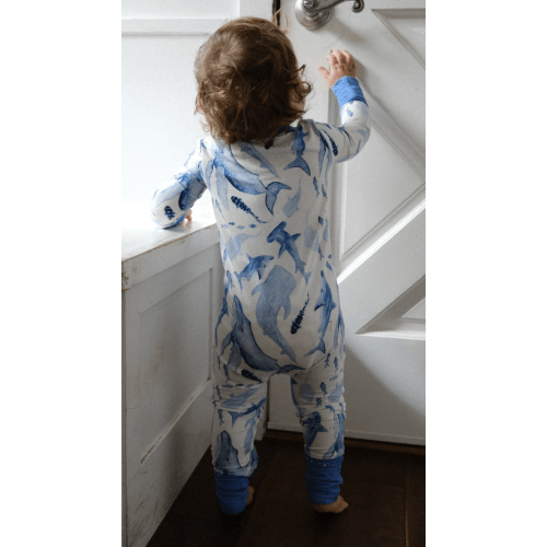 Shark Cove Mommy & Me PJ Set & Onsie