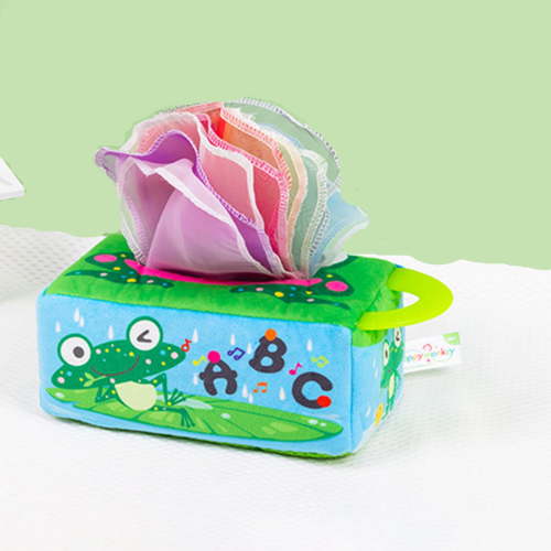 Darzheoy Baby Toys 6-12 Months, Baby Tissue Box Toy, Montessori Toys for Babies, Toys for 1 Year Old Boy Girl, Soft Crinkle Sensory Toys for Infant Toddlers, Baby Boy Girl Gifts