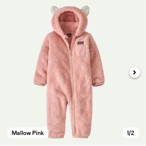 Patagonia Baby Furry Friends Fleece Bunting