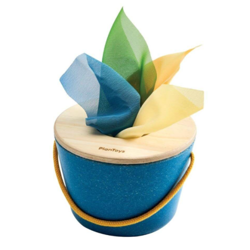 Tissue Bucket Baby Toy