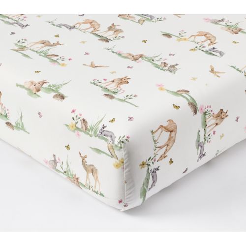 AERIN Fawn Baby Quilt, Cotton, Hand-Quilted | Pottery Barn Kids