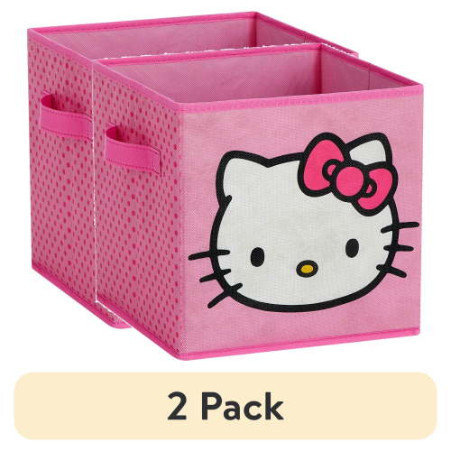 (2 pack) Sanrio Hello Kitty Kids Storage Cube