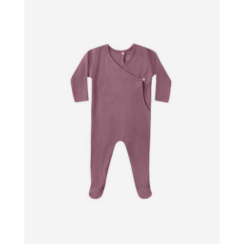 Pointelle Wrap Footie || Mulberry – Quincy Mae