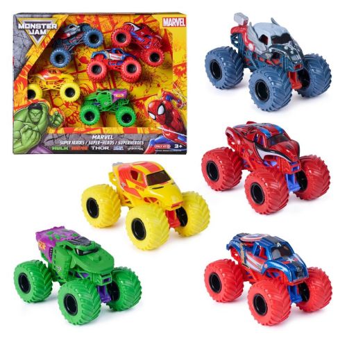 Monster Jam 1:64 Marvel 5PK TRGX