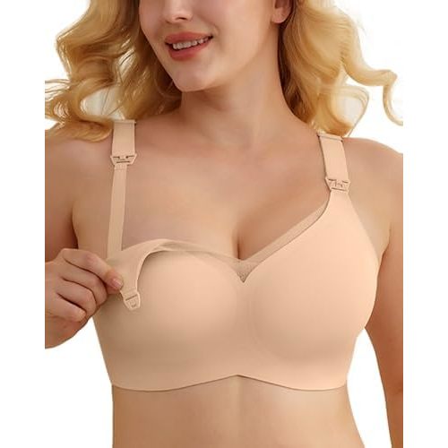 As Fairy Nursing Bras for Breastfeeding Mesh Lace Seamless Maternity Bra Pregnancy Sleep Wireless Bralette