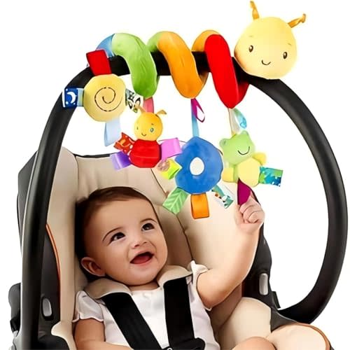 GZYFUVALW Car Seat & Stroller Toy_Infant Toys Baby Sensory Interaction Cartoon Toys with Ringing Bells_Hanging or Wrapping Around The Infant Bed or Strollea