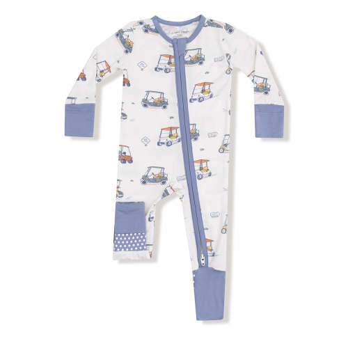 2-Way Zip Romper, Zooming Golf Carts