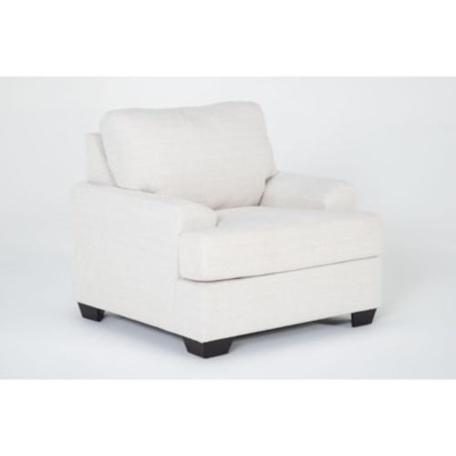 Tallulah Beige Fabric Birch Armchair | Club | Lounge
