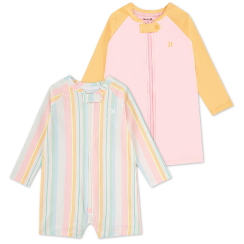 Hurley Baby 2-Pack Long Sleeve Rash Guard Coverall