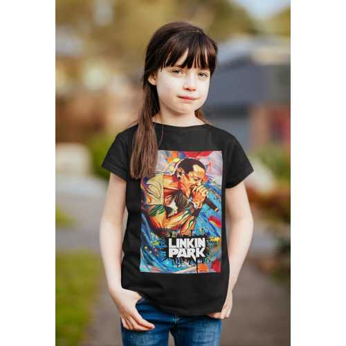 Chester Bennington Tribute Kids T-Shirt | Linkin Park Unisex Black Tee | Vibrant Colors | Toddler, Youth & Kids Sizes