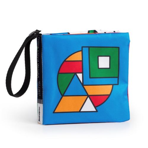 Frank Lloyd Wright My First Shapes Crinkle Fabric Stroller Book - by Mudpuppy (Bath Book)