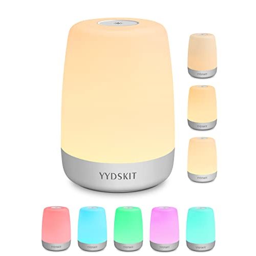 Night Light for Kids & Nursery - Rechargeable Touch Lamp, Portable Nursing Lamp with Soft & Warm Light for Newborn, 3 Timers, Up to 200H