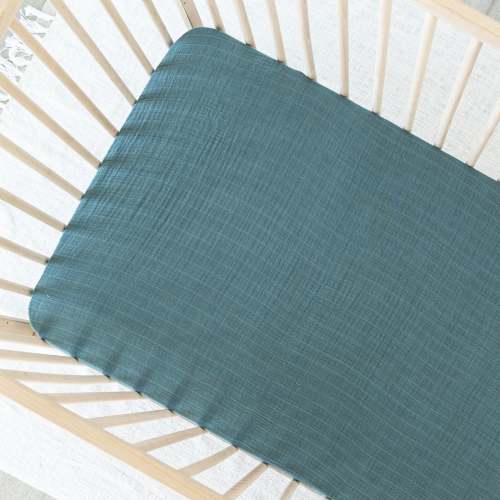 Muslin crib sheet - balsam