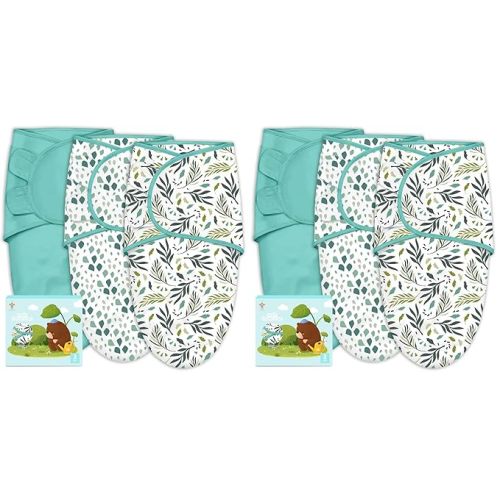 Cute Castle 3-Pack Baby Swaddle Sleep Sacks - Newborn Swaddle Sack - Ergonomic Baby Swaddles Blanket Warp for Boys and Girls - Baby Essentials (0-3 Months - Blue)