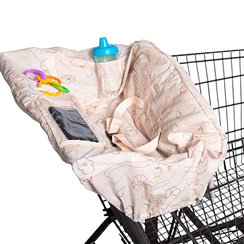 Disney Baby by J.L. Childress Shopping Cart & High Chair Cover for Baby, Kids, & Toddler - Cover for Grocery Carts & Restaurants, for Boys & Girls, Universal Fit - Lion King