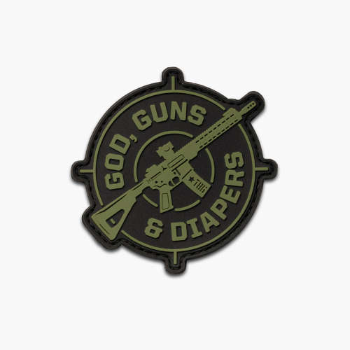 God, Guns & Diapers Crosshairs Patch by Tactical Baby Gear