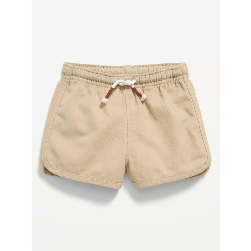 Twill Dolphin-Hem Shorts for Baby