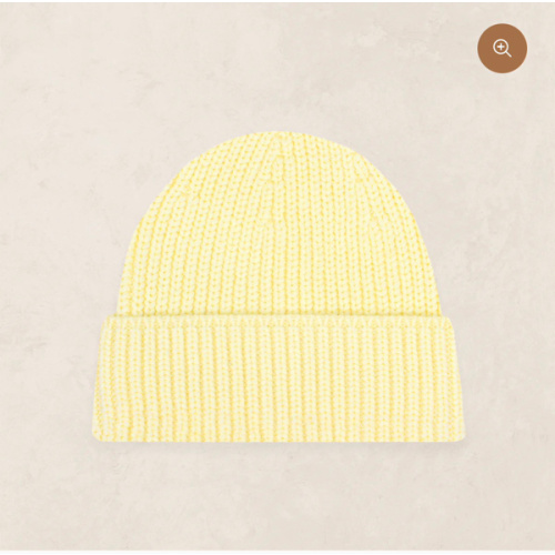Knit Beanie - Butter Yellow