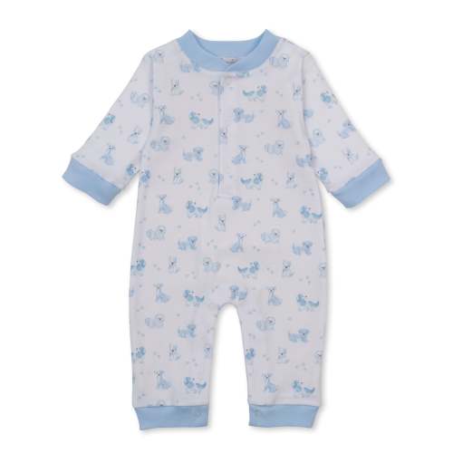 Puppy Paws Blue Playsuit