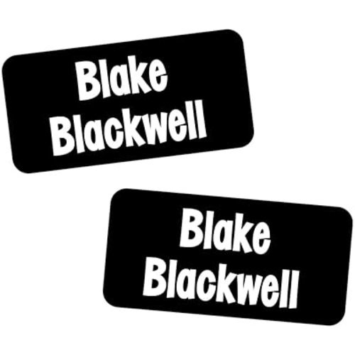 Mabel’s Labels Tag Mates Stick-On Clothing Labels – Laundry-Safe Kids' Name Labels That Peel and Stick to Clothing Care Tags. (Black)