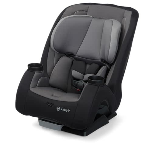 Safety 1st TriMate 3-in-1 Convertible Car Seat, Slim Fit, Infant to Big Kid Car Seat, Easy-Install Harness, Machine-Washable Cover, Dishwasher-Safe Cup Holders, 5-100 lbs, Sharkskin