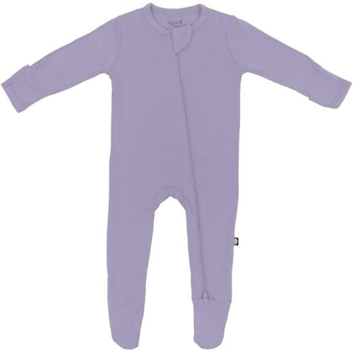 KYTE BABY Unisex Zipper Closure Footies, Rayon Made From Bamboo, 0-24 Months