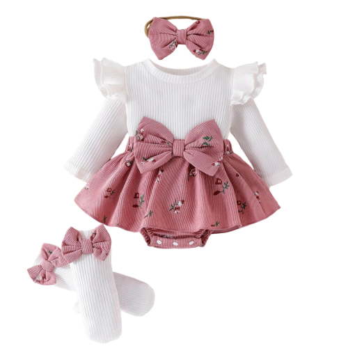 Akiihool Bay Girl Clothes Baby-Girls Romper Jumpsuit, Cotton One-piece Coverall Pink,Newborn